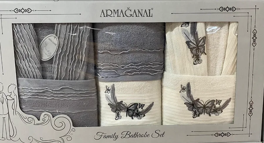 Armağanal 3D bornoz seti